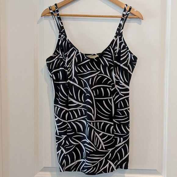 Miraclesuit Tankini Top Women's 16 Underwire Swim Top Hard to be Leaf Malibu - Picture 3 of 11